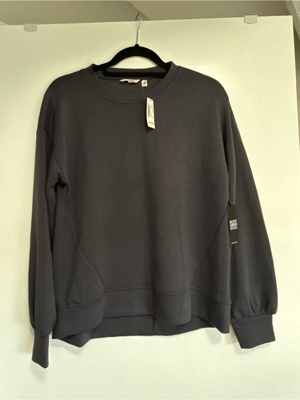 La Vie En Rose Women's Charcoal Gray Crewneck Sweatshirt